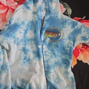 Aviator Nation Blue Tie-Dye Hoodie